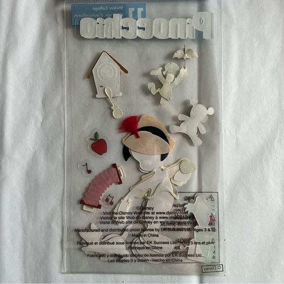 NWT EK Success Disney Pinocchio Dimensional Sticker Set - Picture 4 of 6